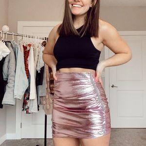 Princess Polly Pink Metallic Skirt